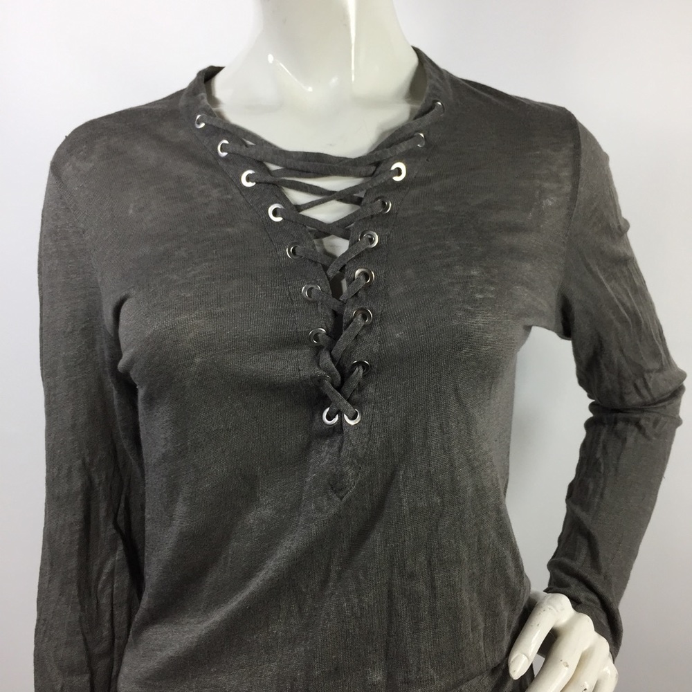 Iro Linen Long Sleeve Top XS - Picture 13 of 14